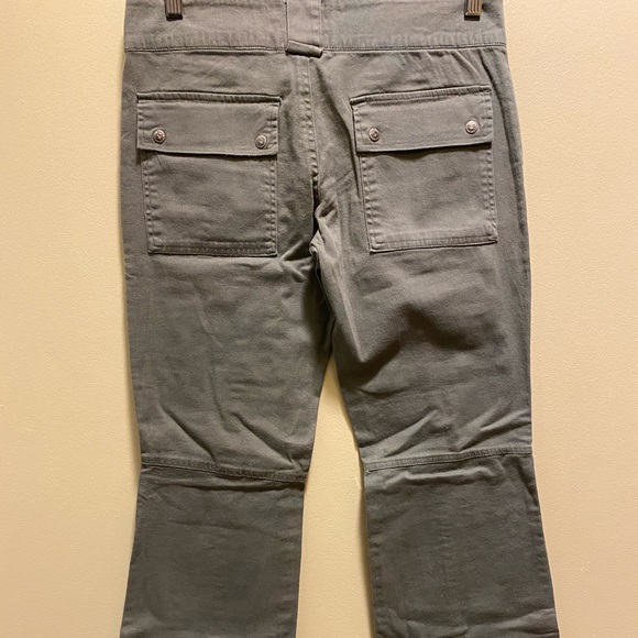 ✨BRAND NEW✨ KHAKI FLARED CARGO PANTS EARLY 2000's - Picture 7 of 10